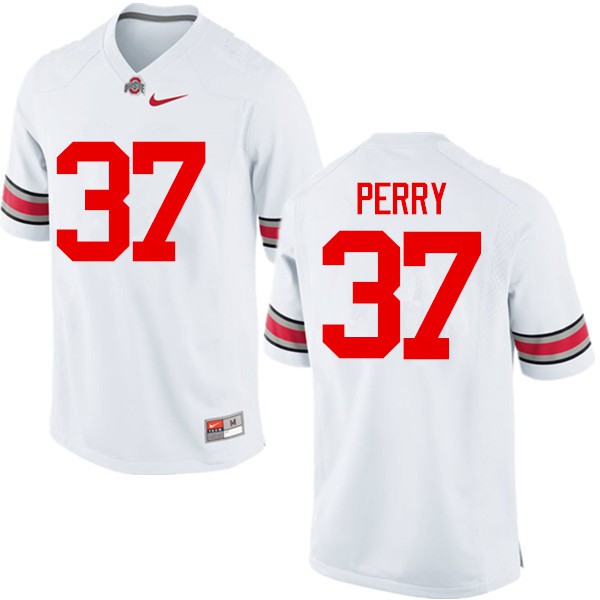 Ohio State Buckeyes #37 Joshua Perry Men Stitch Jersey White OSU26073